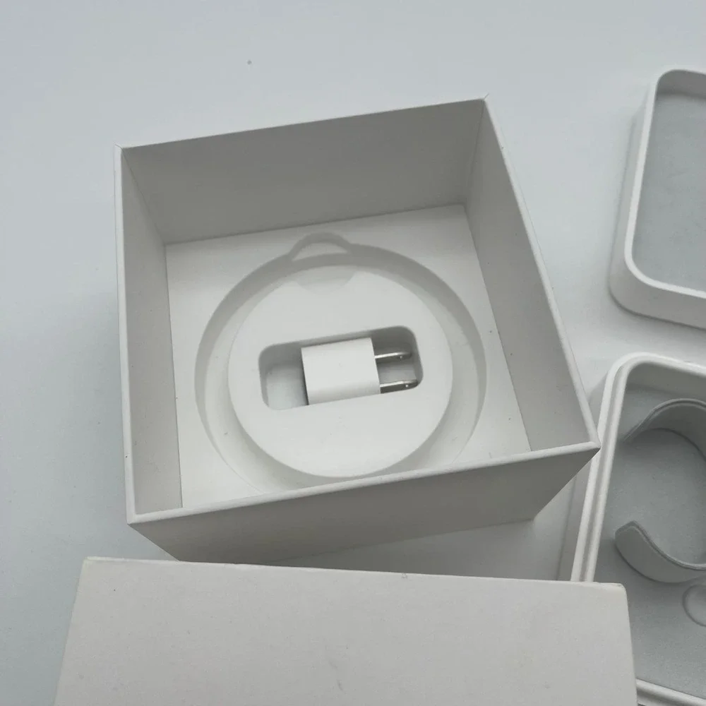 Apple Watch Series 2 38mm Stainless Steel Case White Sport Band Empty Box and Ca
